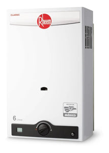 CALENTADOR DE AGUA INSTANTÁNEO A GAS NATURAL RHEEM 6 L/MIN      SKU: HDEI-MX06N/673325